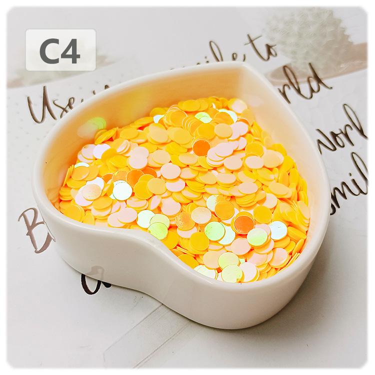 Yaleduo Glitter-Filled Beaded Cup Sequins - 5mm PVC Sheet for DIY Jewelry