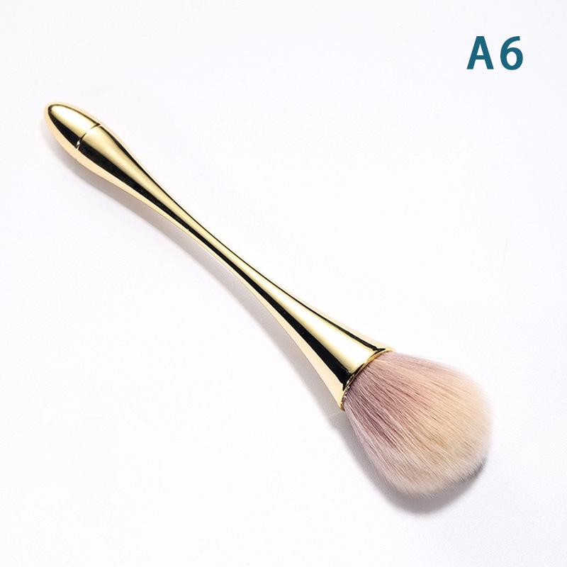 7 Style Nail Cleaning Dust Brush For Manicure Beauty Long Handle Brush Blush Powder Gel Nail Accessories Tool