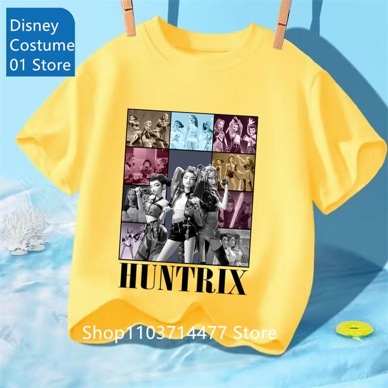 2025 Kids T-shirt K-Pop Demon Hunters Tiger Shirt Fans Gift Toddler Girl Boy Demon Hunters Tiger
