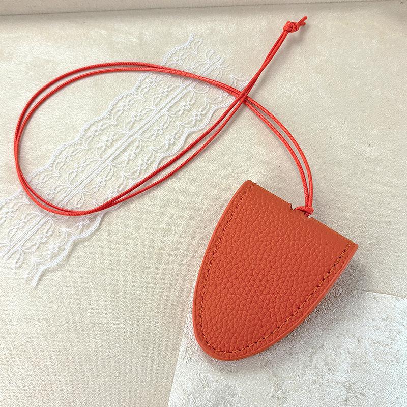 Korean Trendy Eyeglasses Storage Bag Lanyard Magnetic Portable Pu Leather Case Cover Sunglasses Key Case Reading Glasses Bag