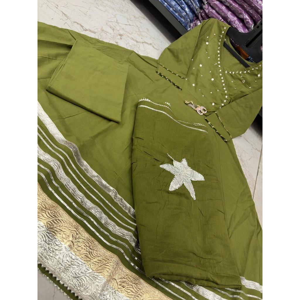 Bollywood Pakistani Anarkali Kurti Pant Dupatta Set Indian Women's Top Kurta Set