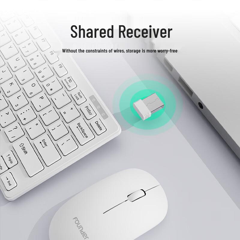 Founder W6226 Wireless Keyboard and Mouse Combo
