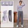 Women's Quick-Dry Long Sleeve Fitness & Yoga Set: Running, Pilates, Body Shaping Top for Spring & Autumn