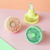 USB Car Fan Car Air Outlet Cooling Fan With LED Light Creative Little Fan For Vehicles Interior Accessories