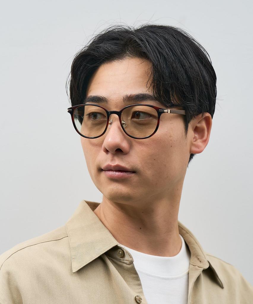 Zoff Sunglasses Colored Rubber Nose Stylish UV Unisex for Men and Women SUNCUTGlasses/UV100%CUT Boston-Style Lenses, Leather-Look Temples, Pads,