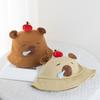 Light weight Capybara Bucket Hat Beach Holidays Casual Hat Fashionable Hat for Beach Vacations