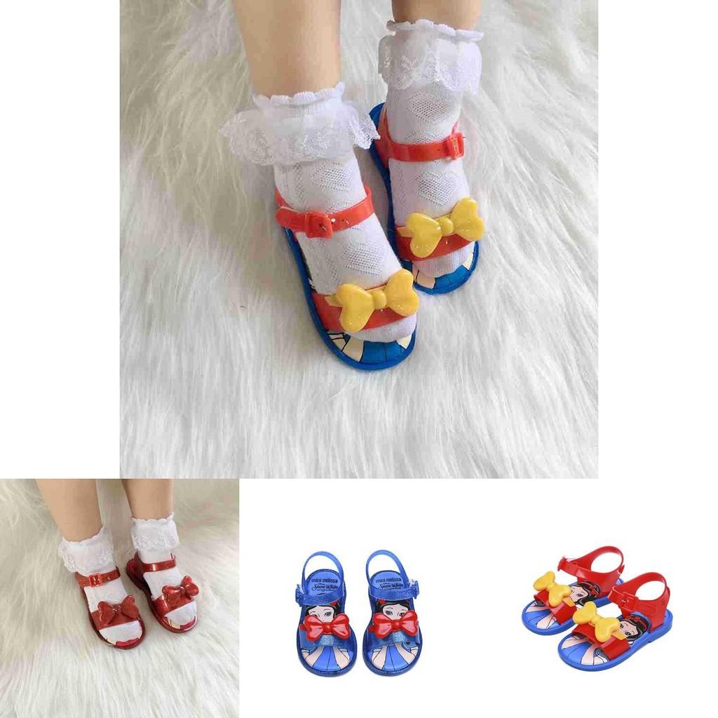 Delightful Mini Melissa Snow White Kids Sandals Featuring Enchanting Princess Theme