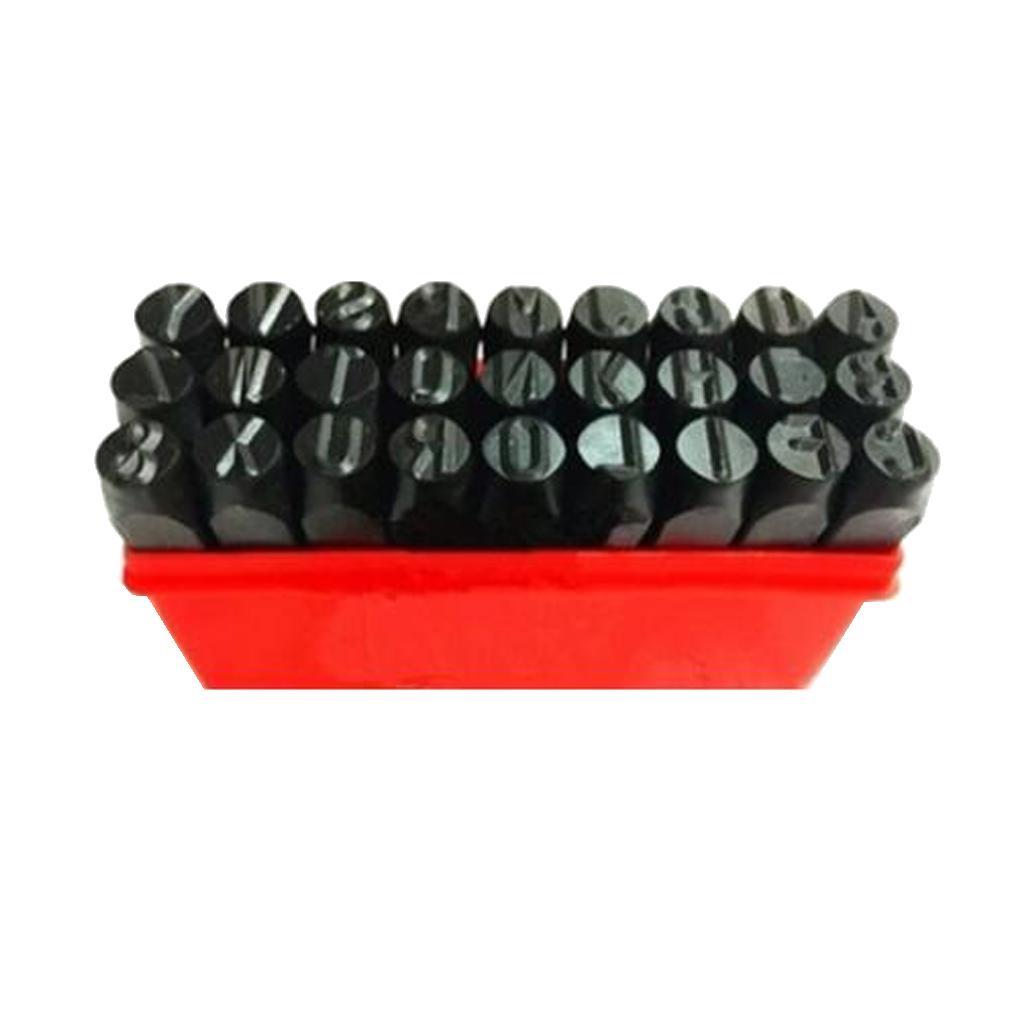 3mm/4mm/5mm/6mm/10mm/12.5mm Stamps Letters Alphabet Numbers Set Punch Steel Metal Tool Craft