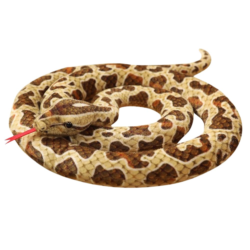 Snake Toy Plush Toy, 200cm Large Snake Stuffed Animal, Fluffy Cushion, Cute Animal, Soft To the Touch