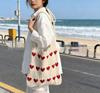 Seaside Crochet Cotton Mesh Bag - Large Capacity, Lazy Summer Style for Women