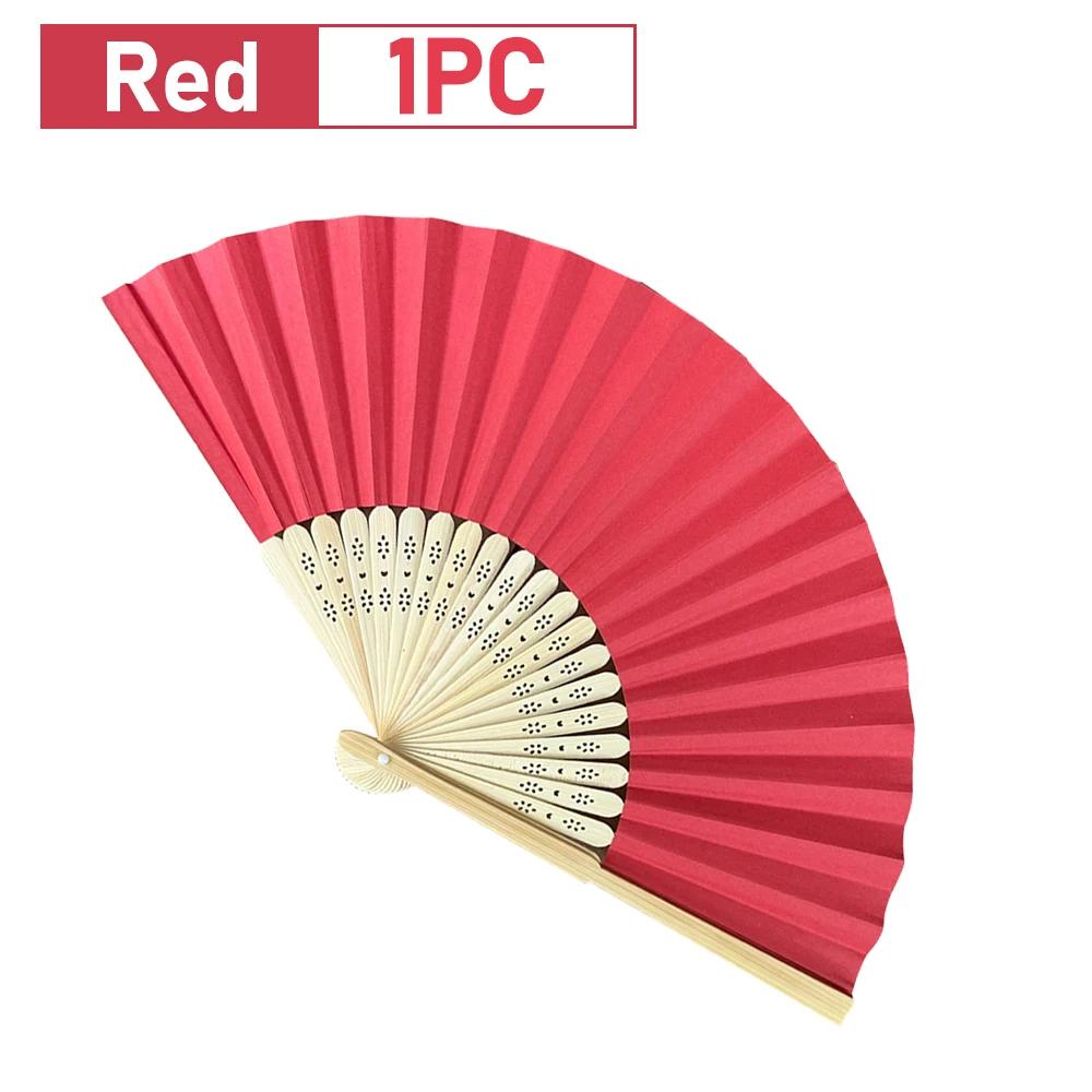 1-20PCS Blank White DIY Paper Bamboo Folding Fan for Hand Practice Calligraphy Painting Drawing Wedding Party Gift Ornament New