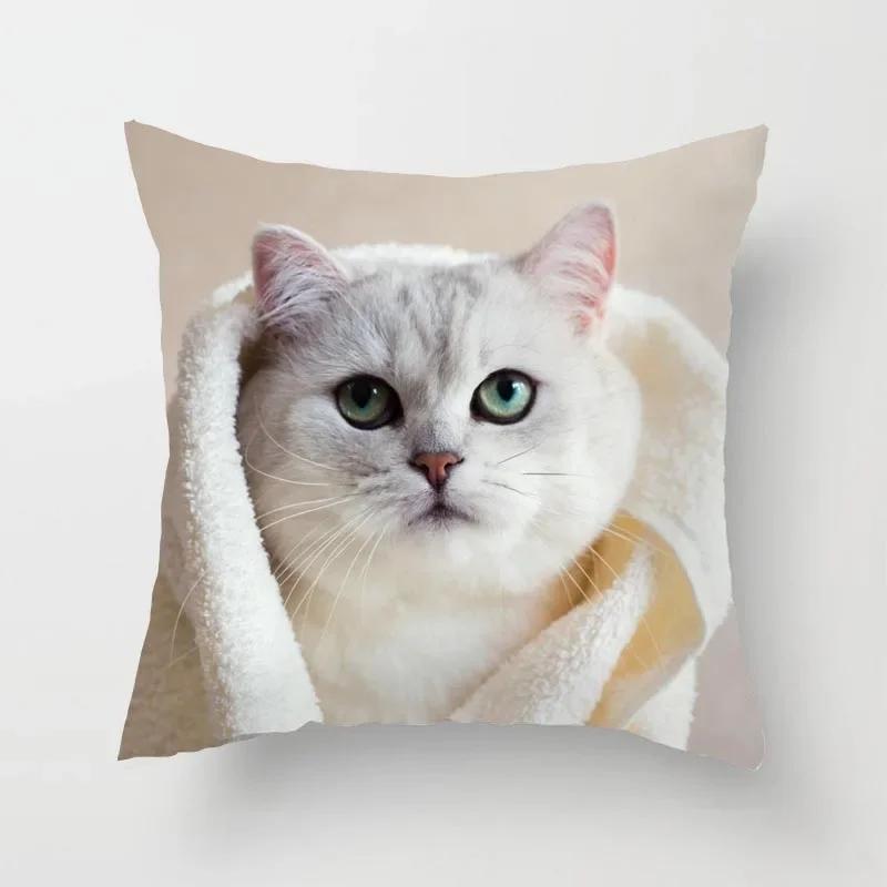 

Кошка Диван Наволочка Чехол для подушки Кровать Дом Гостиная Автомобиль Офис 30x30cm бежевый