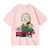 New Japanese Sakamoto Taro Anime Second Dimensional Peripheral Printing Cotton Short Half-Sleeve T-Shirt Men's and Women's