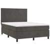 VidaXL Slatted Bed Base with LED Mattress, Upholstered Bed, Double Bed, Adult Bedroom Interior Bed, 3136006