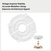 Round Split Medallion PU Decorative Ceiling Fan Light Fixtures Covers Plate Home Ceiling Light Cover For Chandelier Light Covers