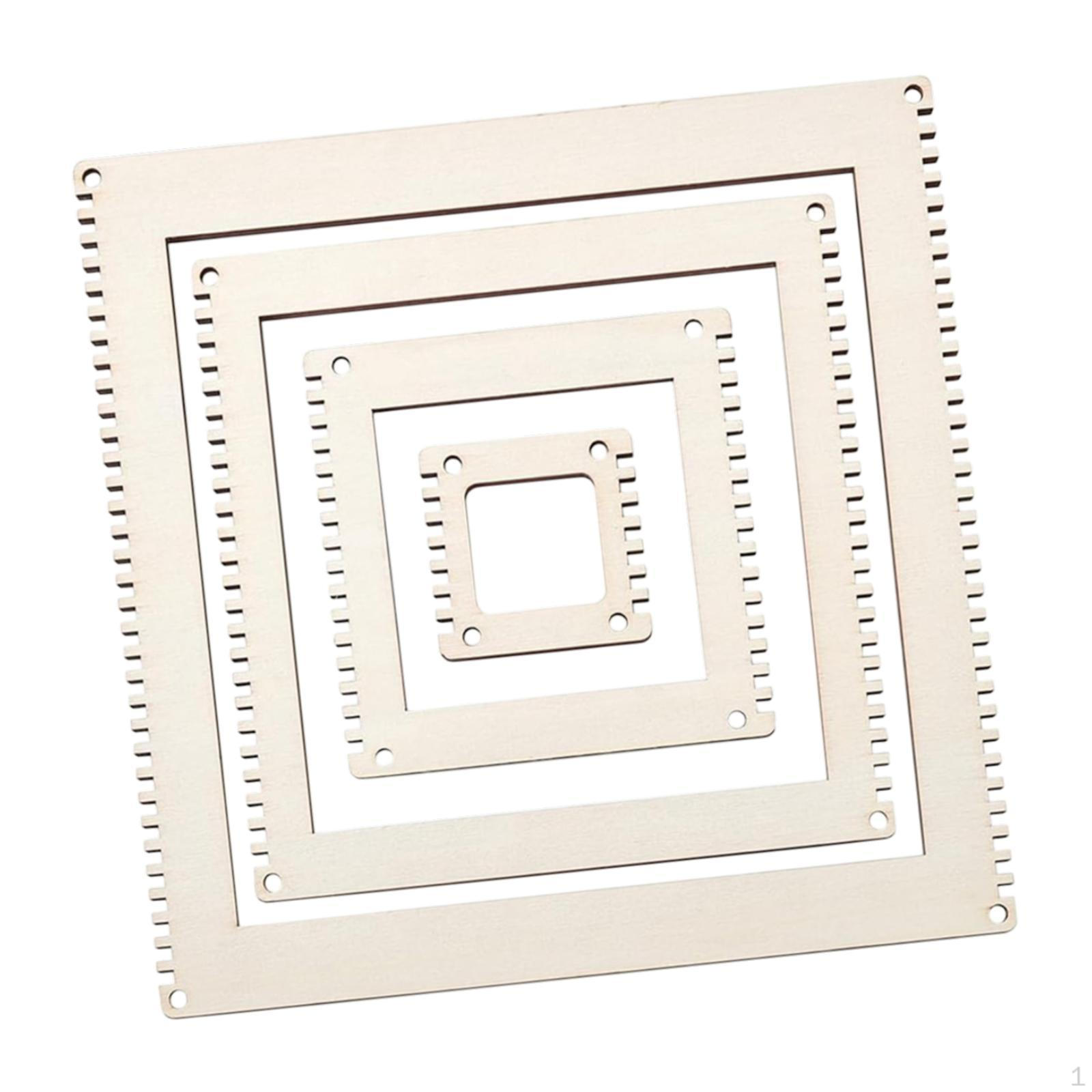 

Gear Shape Weaving Loom Set DIY Art Портативні інструменти для зручного використання Square 4pcs Set