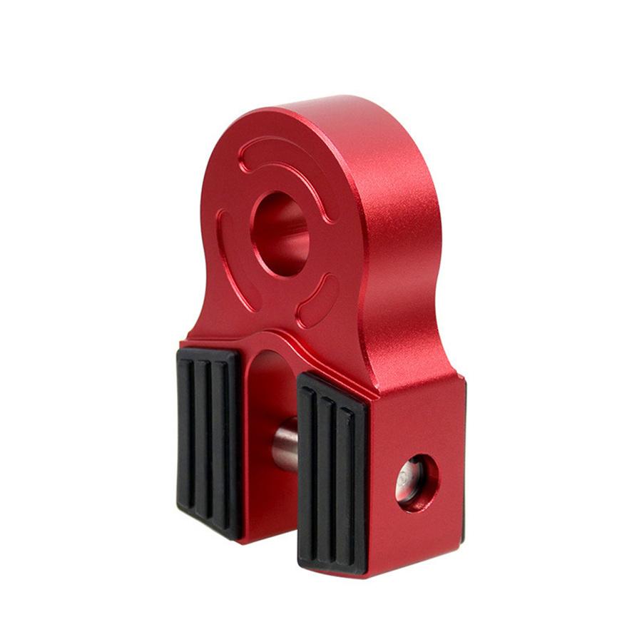 Red Aluminum Flatlink Winch Shackle Mount Assembly For Tow Haul Truck ATV UTV