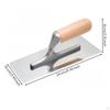 Stainless Steel Plaster Trowel Polished Manual for Wall Finishing 200MM Wood Handle