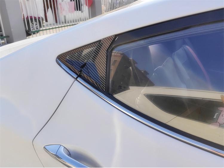 Mustang-Style Kohlefaser-Heckseitenfensterlamellen für den modernen Elantra