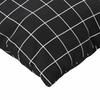 Scatter Pillows 4 Pcs Black Checkered 40 X 40 Cm Polyester Fabric