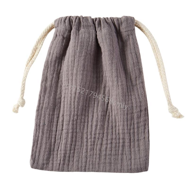 Elegant Organziers Cotton Pouches with Drawstrings Storage Bags Home Accessory for Gifts and Party Supplies Daily Use 6XDE