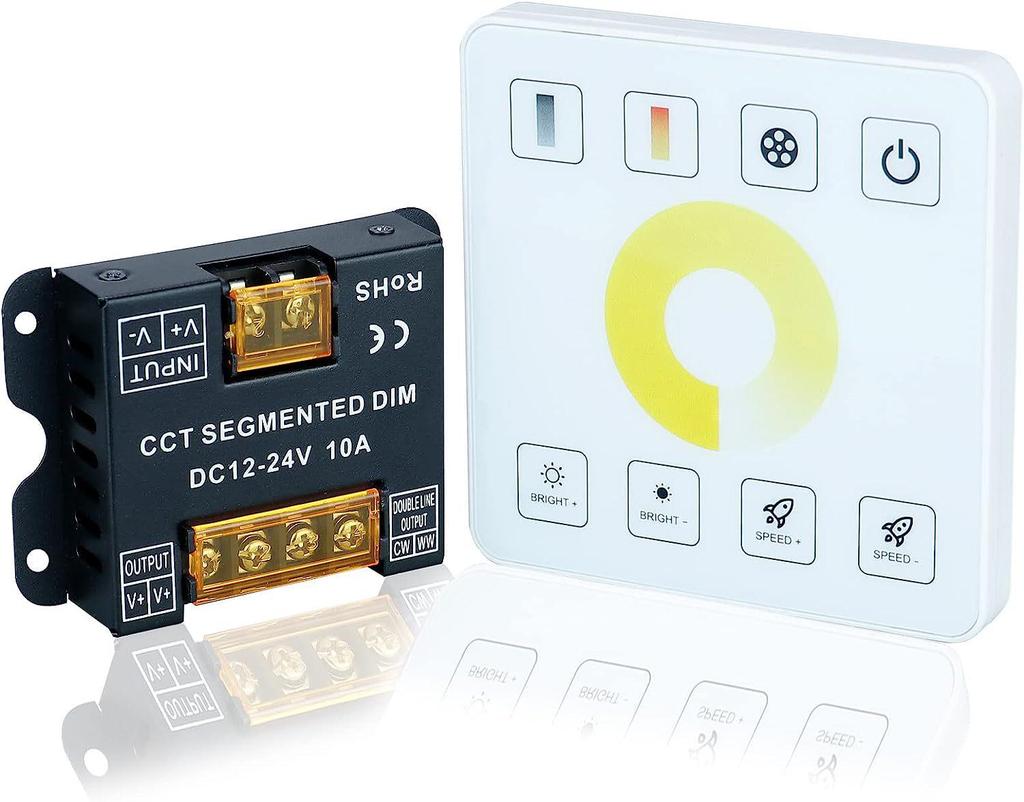 High Power 30A LED Strip Light RF Touch Panel RGB Controller (12V-24V)