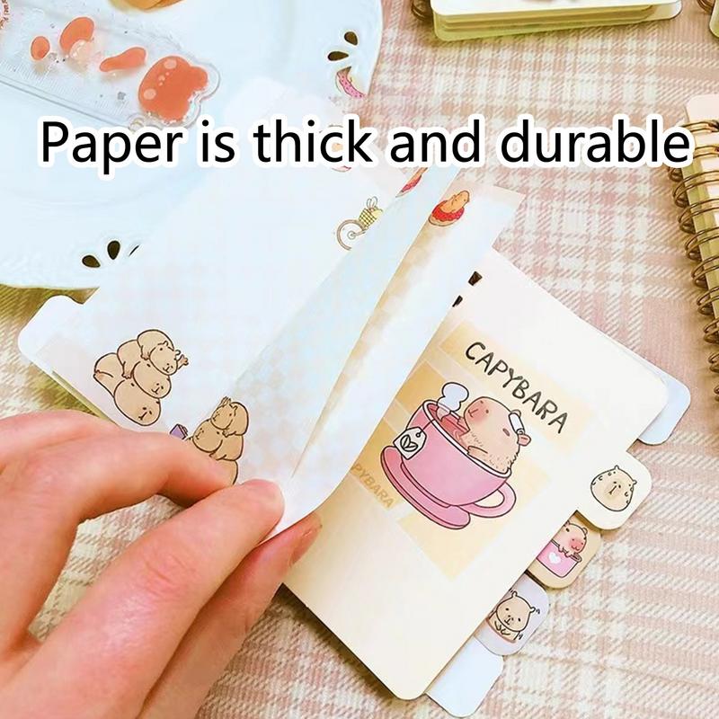 Cute Drawing Notebook For Kids Capybara Student Account Book Notebook Creative Children's Stationery School Supplies Coil Book