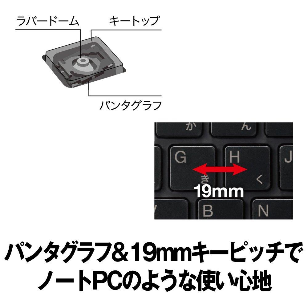 Buffalo Compact Model Tenkeyless Wired Keyboard, Black, BSKBU305BK [Compatible with Windows and PS4]