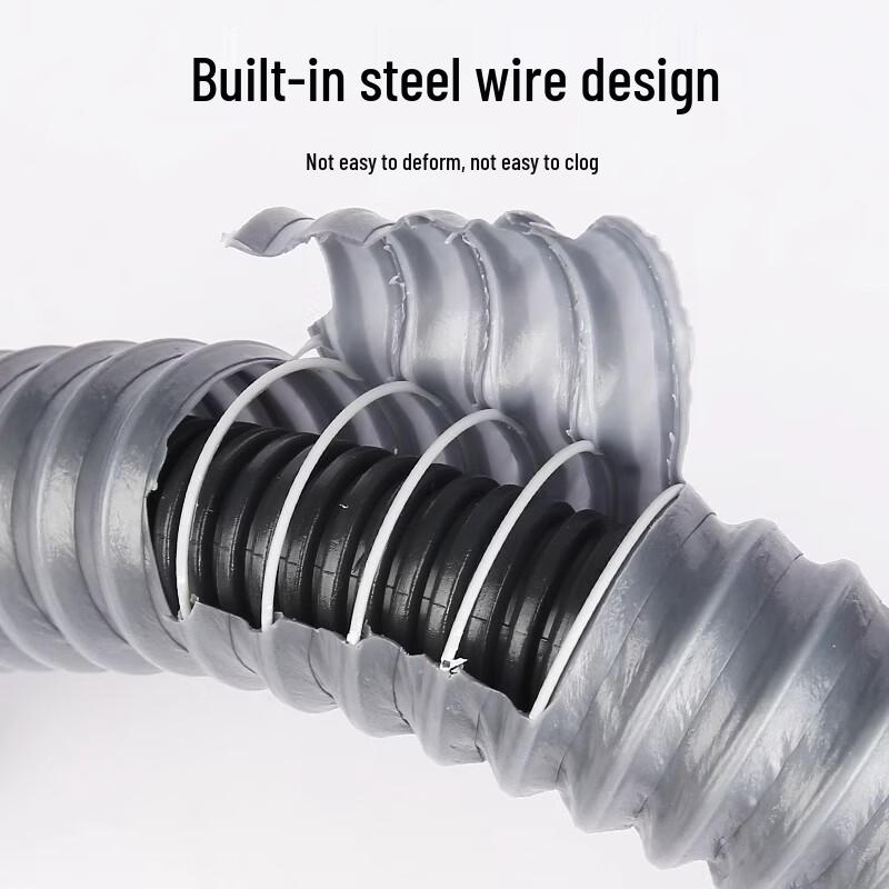 OEING Kitchen Double Sink Drain Pipe Kit
