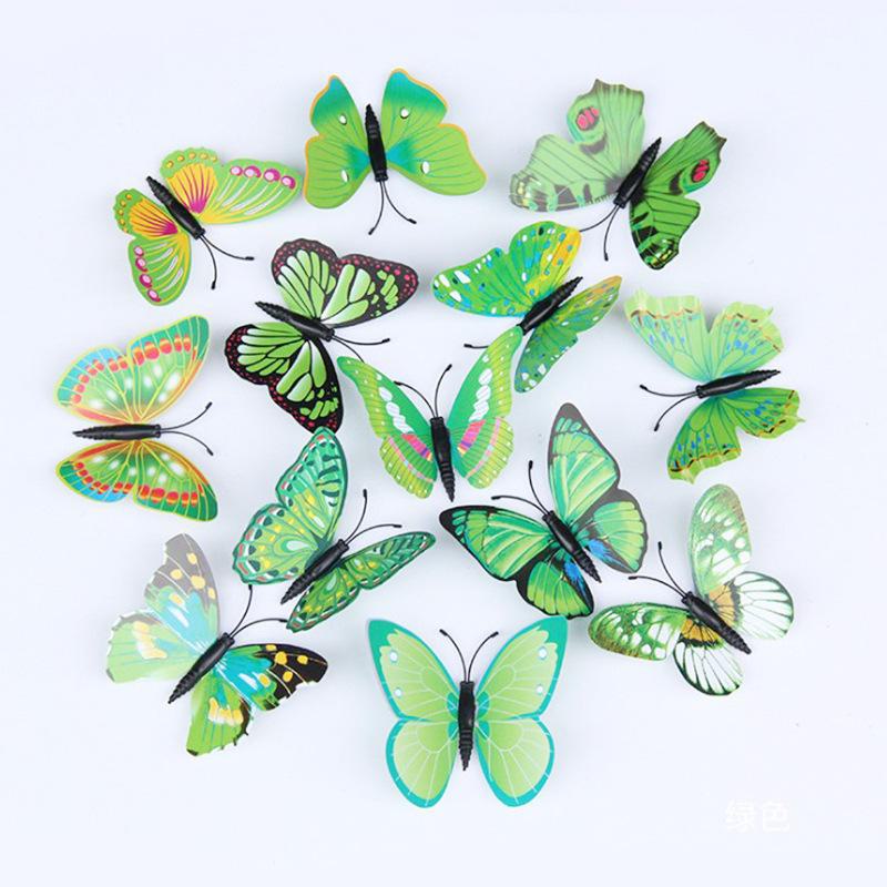Single Layer Butterfly Wall Decor & Magnetic Fridge Magnets for Home & Garden