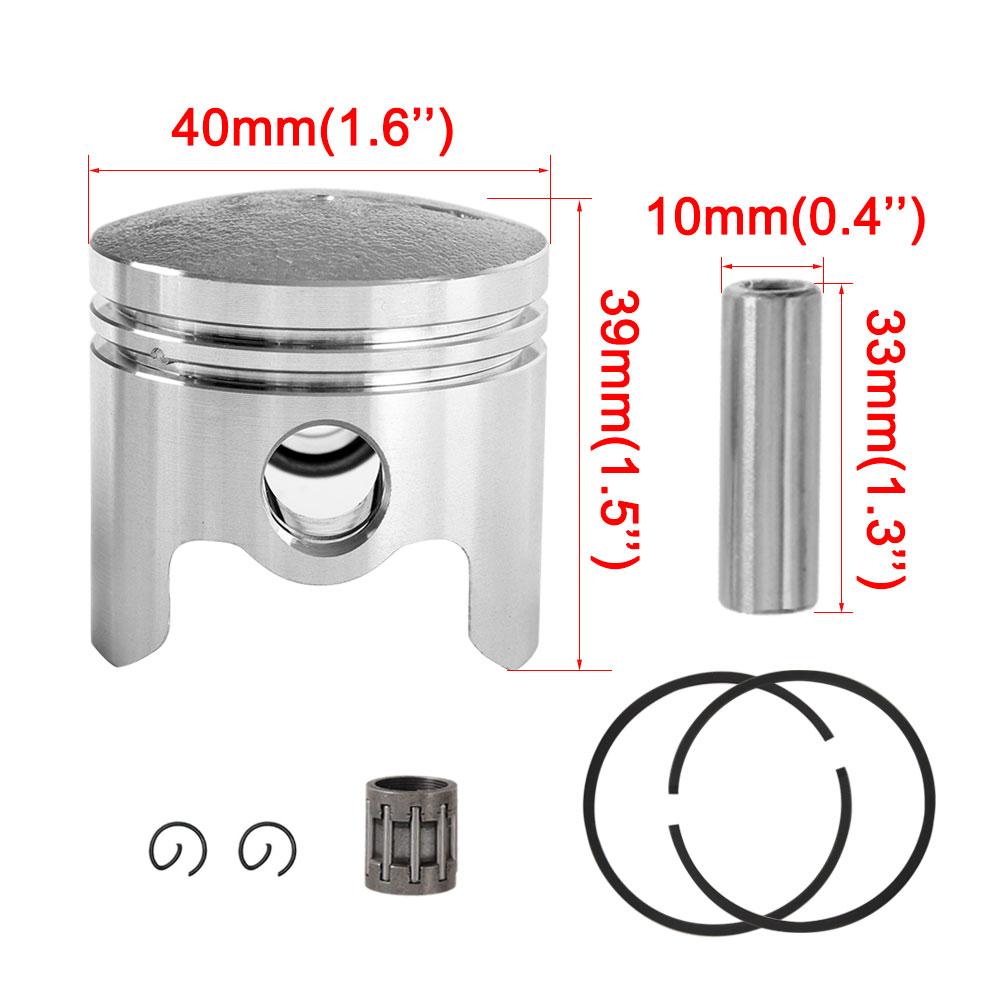 40MM Cylinder Piston Kit 43CC 52CC 1E44F-5 44F-5 44-5 BG520 CG520 CG430 1E40F-5 40-5 Garden Tools Rebuled Trimmer Parts