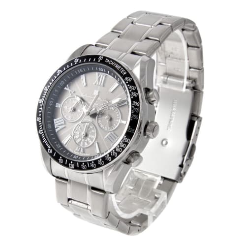 Salvatore Marra Men's Radio-Controlled Solar Watch SM15116-SSBKSV