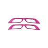 Inner Door Handle Decor Frame Cover 4PCS For Honda Fit/Jazz 2014- Pink Suede