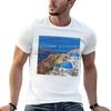 Santorini Greece Iconic View Of Oia Tshirt Streetwear Print Tee Shirt