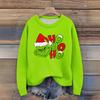 Long Sleeve Pullover Sweaters For Women O Neck Casual Cute Printing Knit Oversized Sweater