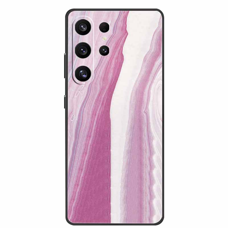 Phone Case For Samsung Galaxy S26 Ultra Colorful Painted Soft Silicone Bumper for Samsung S26 Ultra Case Marble Shockproof Cover