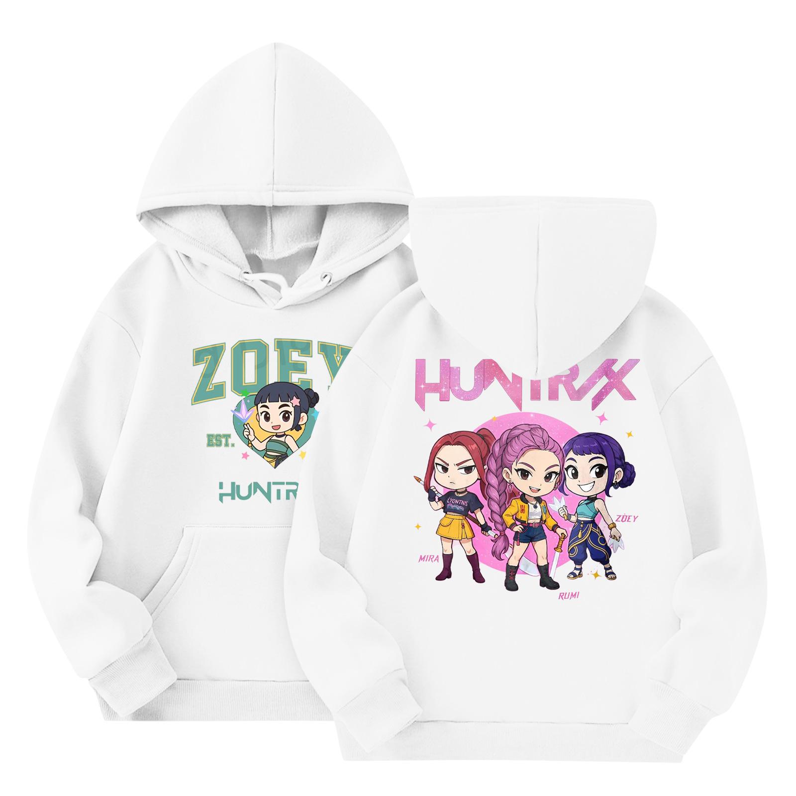 

Детская мода Легкий пуловер с длинным рукавом с карманами Толстовка с принтом 160 белый