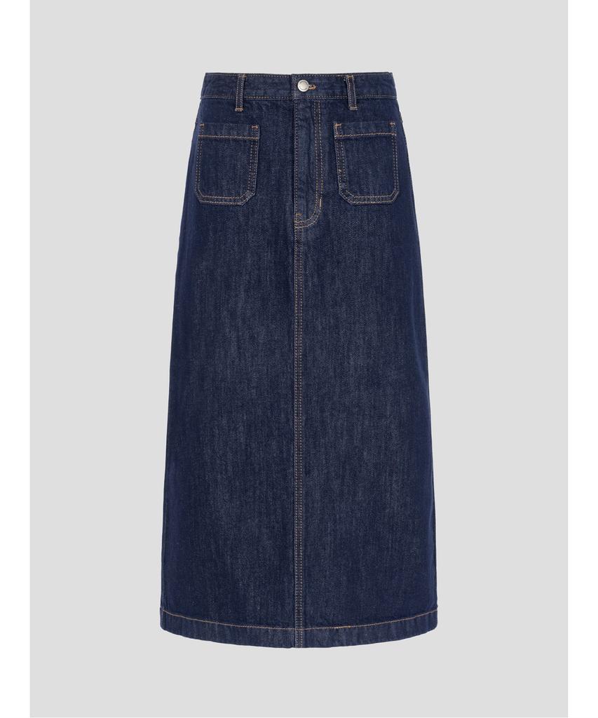 Binpolleidiseu Denim Long Skirt Navy (Bf6227C70R)