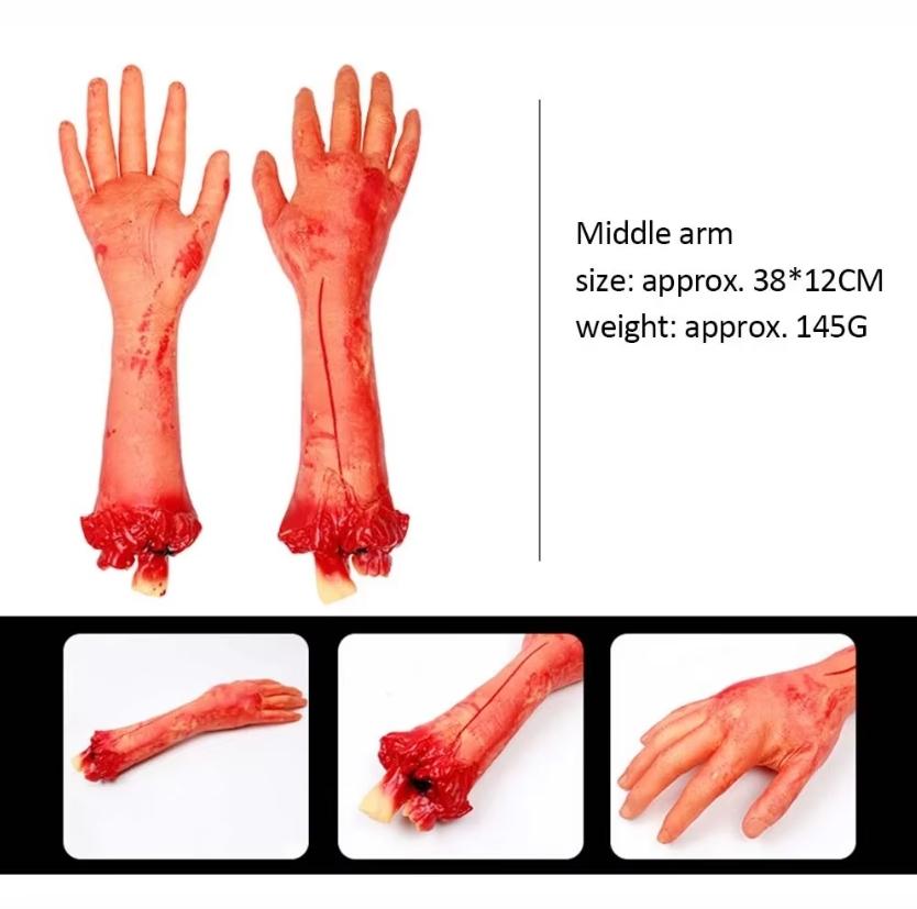 قطعة واحدة زينة الهالوين زينة أطراف بيولوجية بشرية دماغ قلب مكسور هالوين زينة أجواء الهالوين