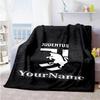 Juventus Personalized Name Blanket Gift Personalized Blanket Soft Warm Cozy Throw For Picnics Couch Livingroom Home Decor All-Season Use