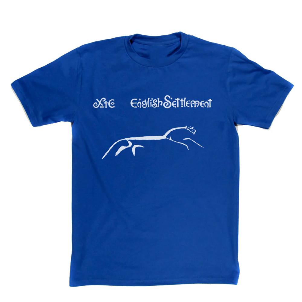 XTC English Settlement Short Sleeve T Shirt Blue All Size Shirt KK223 S