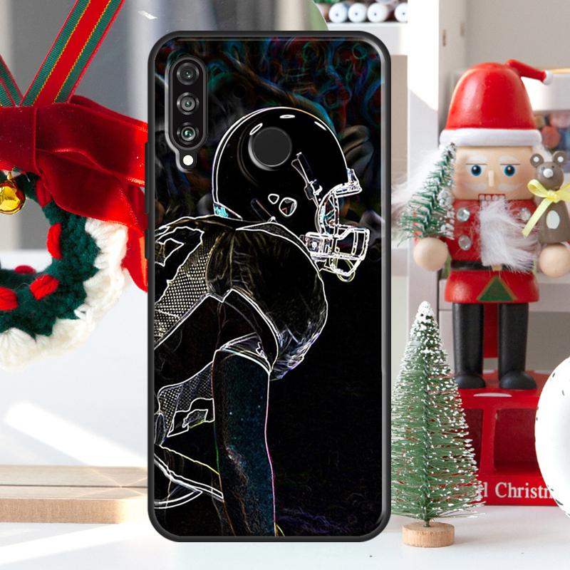 American Football College Sport For Huawei Nova 12i 11i 8i 12s Y73 Y72 Y61 Y91 Y90 Y70 Y60 9 10 SE P60 Pro P30 P40 Lite Case