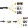 4PC Nozzle Set High Pressure Nozzle For Cleaning Tasks User-Friendly Installation Cleaning Tool For Home Maintenance