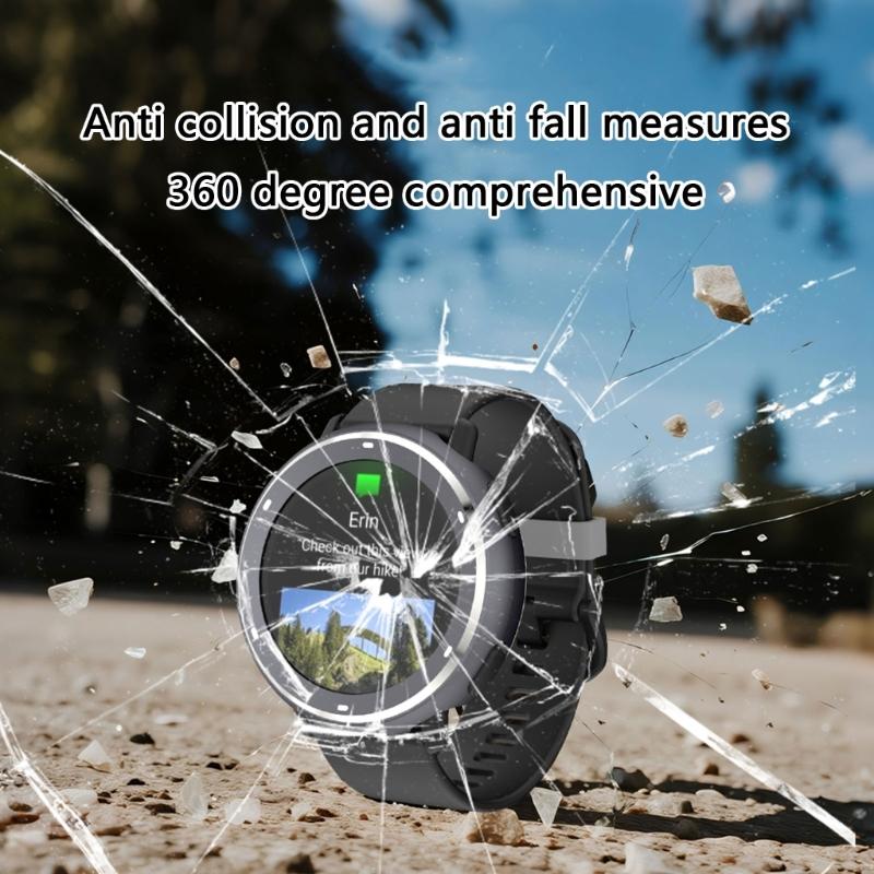 Ergonomisches Metall-Schutzgehäuse Schutz Stoßfestes Schild Für Smartwatches 360-Grad-Schutz Stoßfeste Hülle Kratzfest