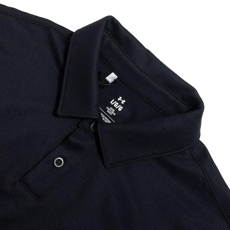 Under Armour Training Comfortable Breathable Casual Short Sleeve Polo Shirt Men Tops Black 1387341-001