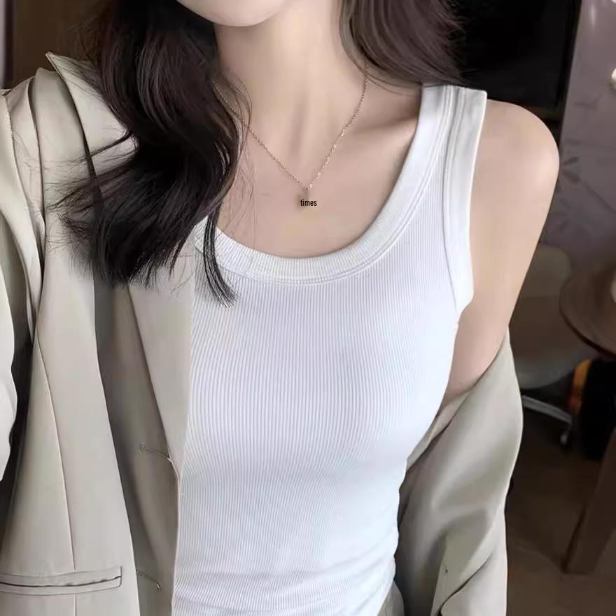 Women's Summer Ribbed Racerback Camisole - Anti-Exposure, Sweet & Cool Fit