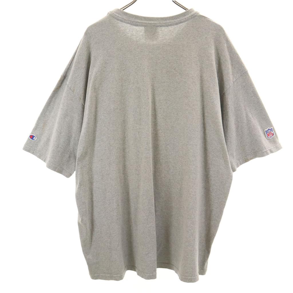 Champion NFL American Football Short sleeve T-shirt Gray Men's Used