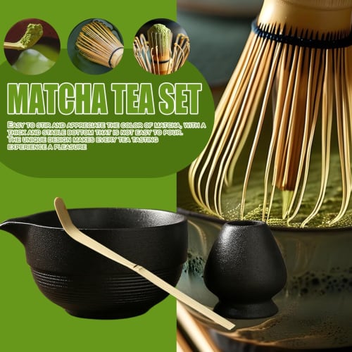 Matcha Set, Tea Ceremony Utensils Set, Matcha Chasen Set, Matcha Bowl Set, Matcha Whisk Set, Matcha Chasen, Matcha Bowl with Spout, Matcha Whisk, Spoo