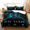 RAY VOLPE Themed Duvet Cover + 2 Pillowcases Electronic Music Design Cozy Bedding for Home & Dorm