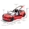 1/24 Tesla Roadster Convertible Alloy Sports Car Model Diecast Metal Toy Concept Car Model Simulation Sound and Light Kids Gift